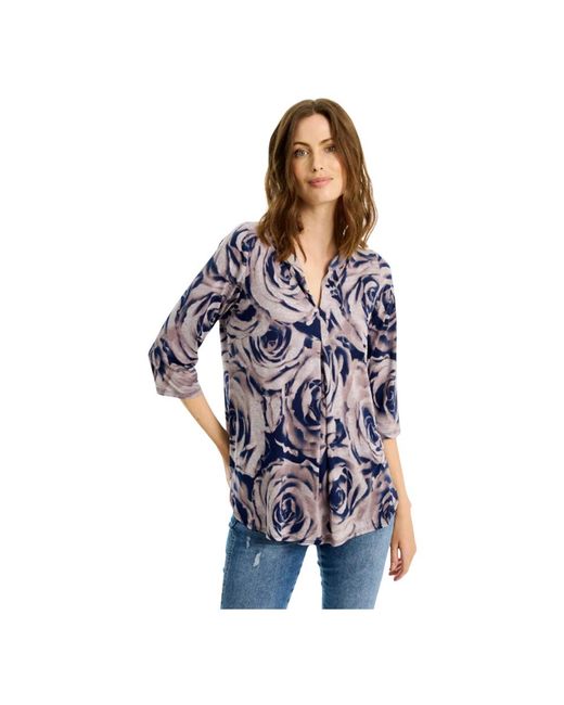 Blouses iN FRONT de color Blue
