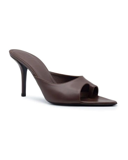 Heeled Mules di Gia Borghini in Brown