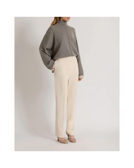 Alberta Ferretti Gray Cashmere Knitwear