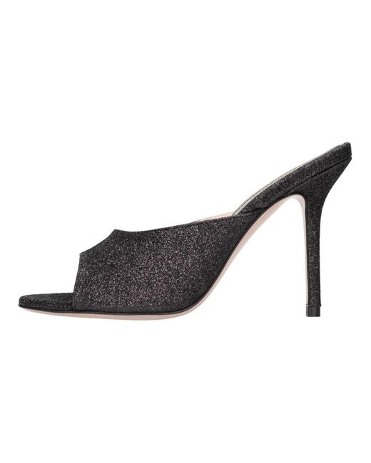 Gedebe Brown Heeled Mules