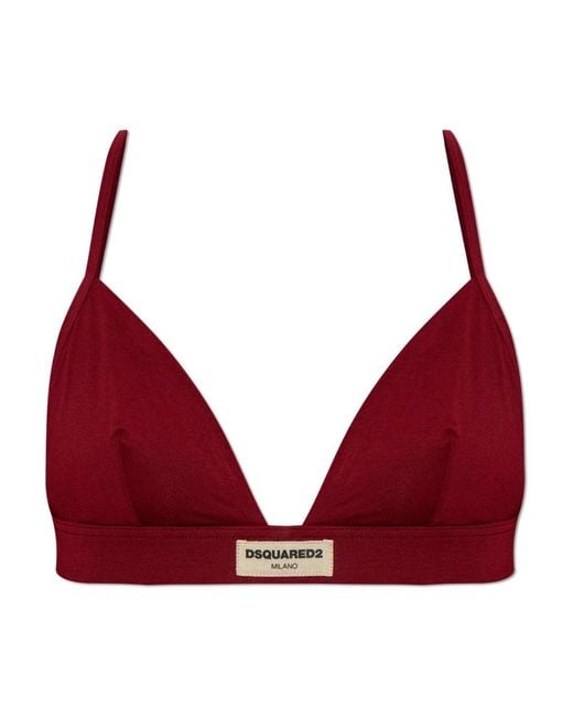 DSquared² Ondergoed ,Rood ,Logo Bra in het Red
