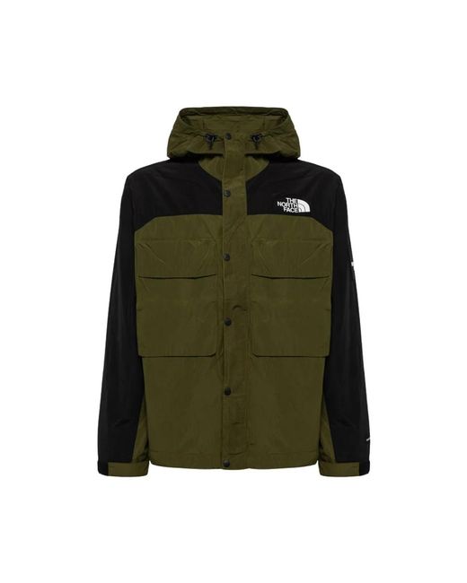 Giacca antivento con stampa logo di The North Face in Green da Uomo