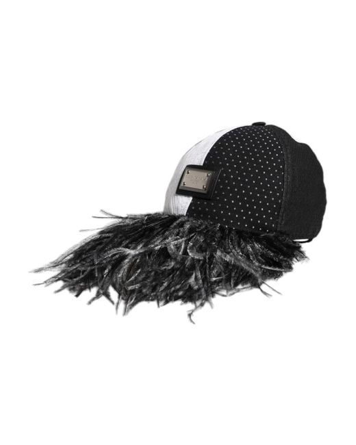 Dolce & Gabbana Black Hats & Caps