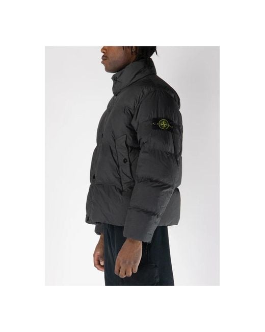 Stone Island Winter Jackets in het Black voor heren