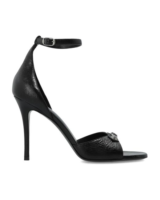 Balenciaga Black High Heel Sandals