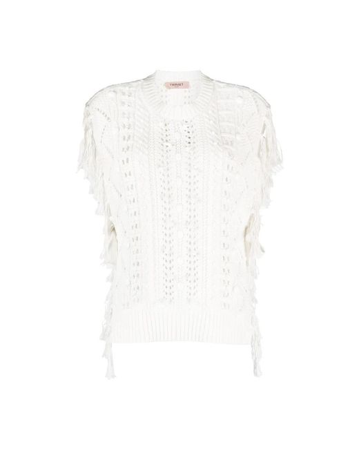 Twinset Sweaters in het White