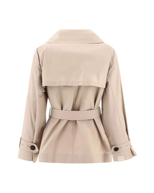 Max Mara Natural Double breasted trench coat
