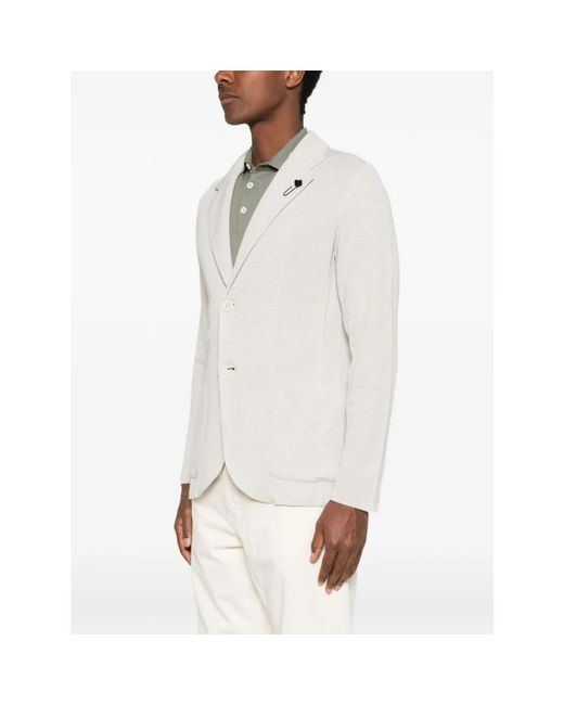 Lardini Tweeknoops Blazer in het White voor heren