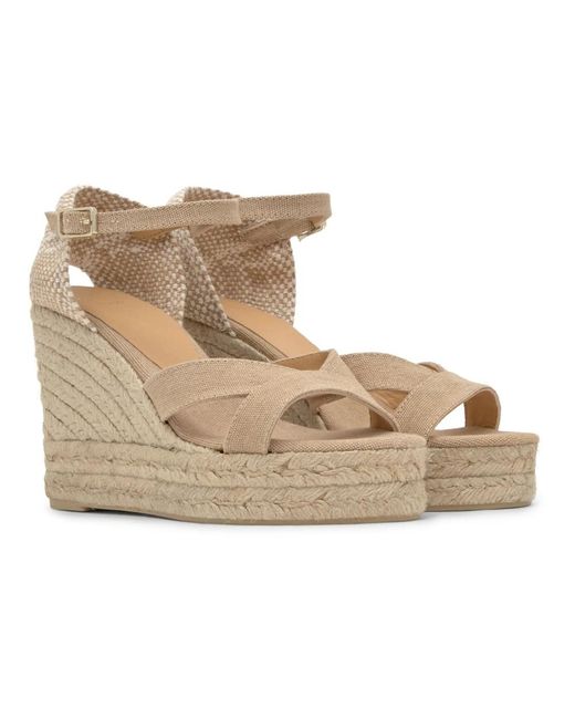 Castaner Metallic Wedges