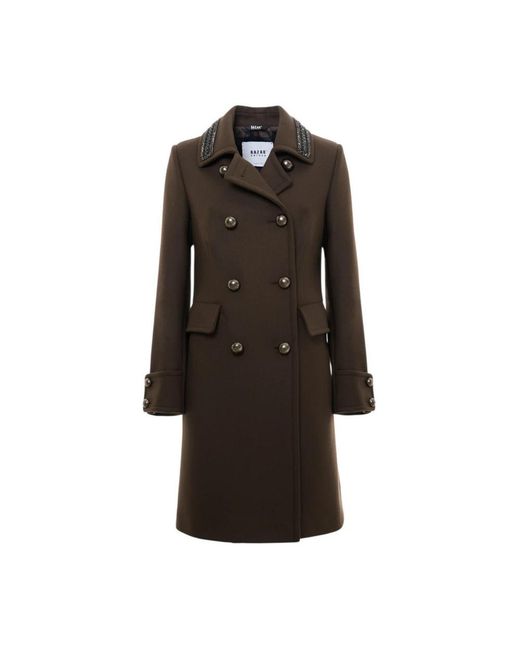 Bazar Deluxe Black Double-Breasted Coats
