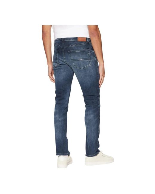 Slim-Fit Jeans di Tommy Hilfiger in Blue da Uomo