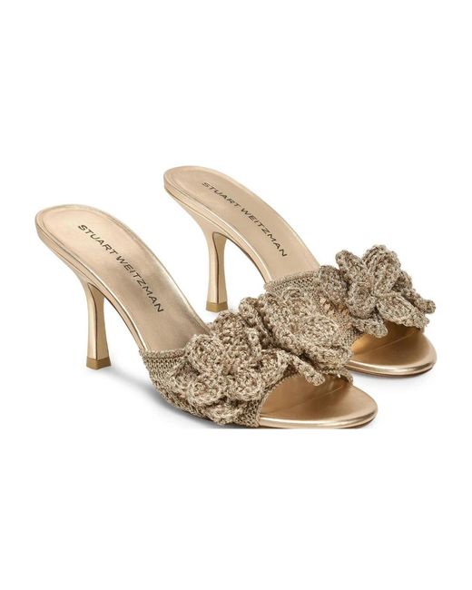 Stuart Weitzman Metallic Lotus Slide 85