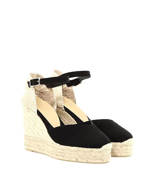 Castaner Black Wedges