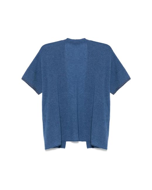 Le Tricot Perugia Blue Cashmere Knitwear