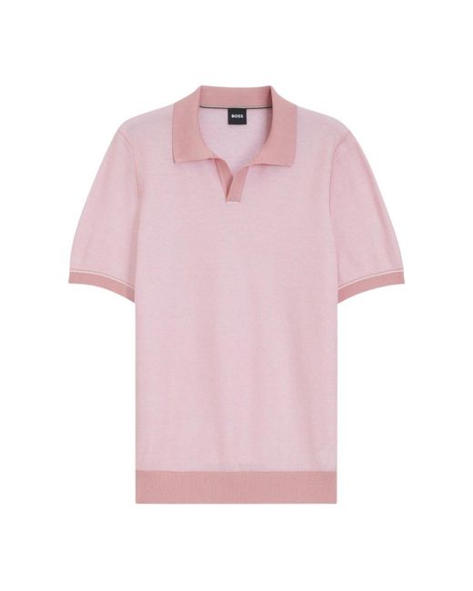 HUGO Pink Polo Shirts for men