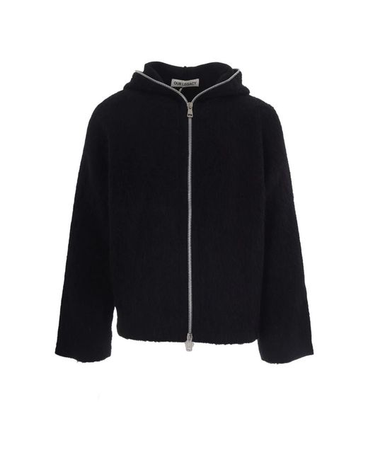 Our Legacy Full Zip Hood in het Black voor heren