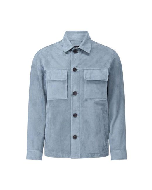 Arma Samt hemdjacke mit knöpfen in Blue für Herren