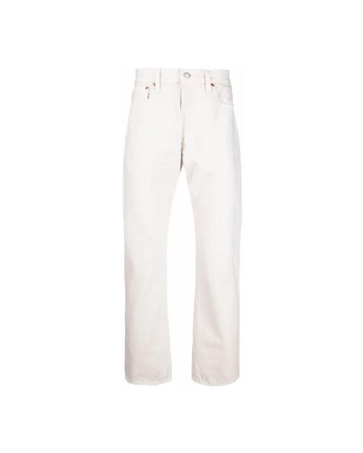 Levi's Straight Jeans in het White voor heren