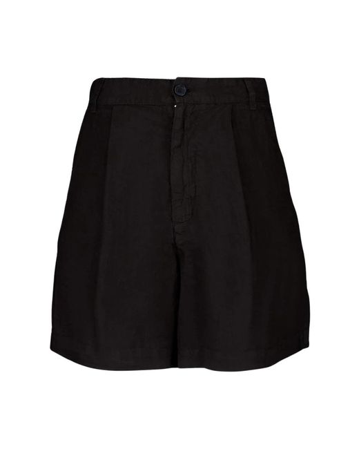 120% Lino Short Shorts in het Black