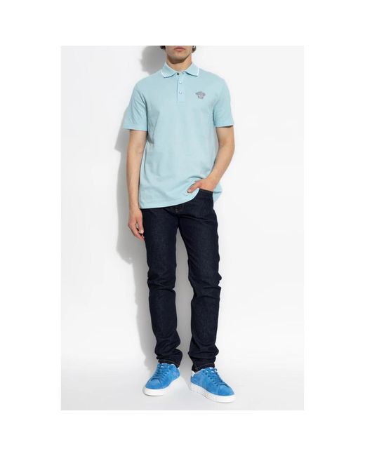 Slim-Fit Jeans Versace pour homme en coloris Blue