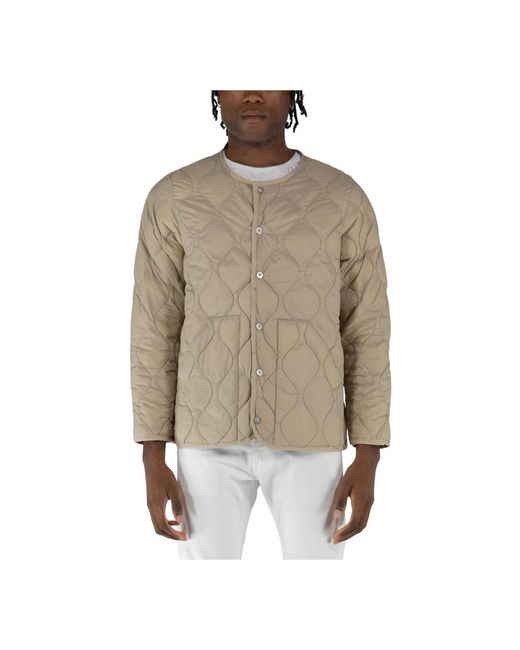 Taion Jassen ,Nylon Militaire Crew Jas in het Natural voor heren