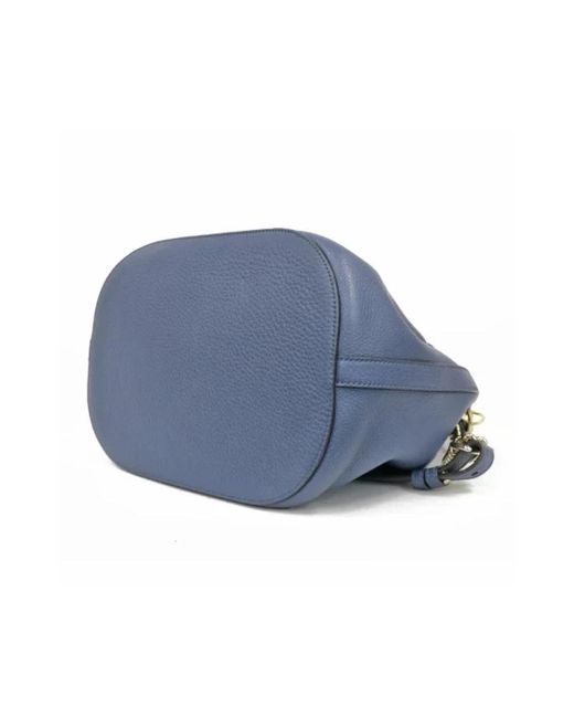 Pre-owned > pre-owned bags > pre-owned handbags Gucci en coloris Blue