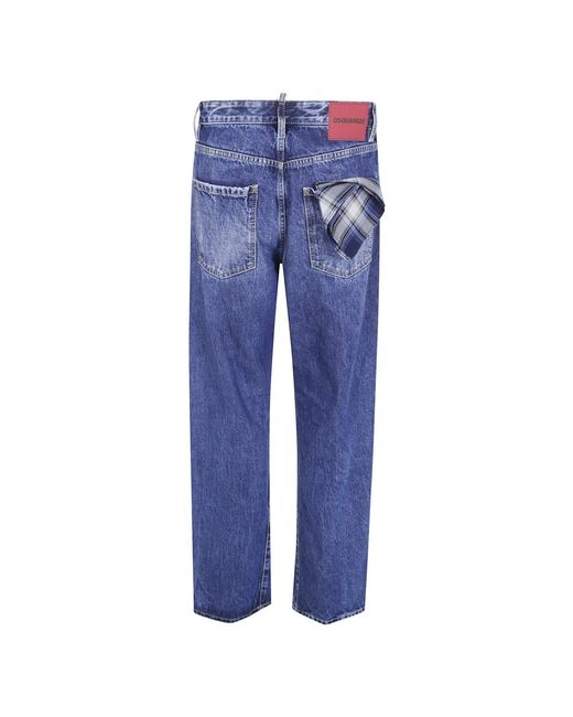 DSquared² Wide Jeans in het Blue voor heren