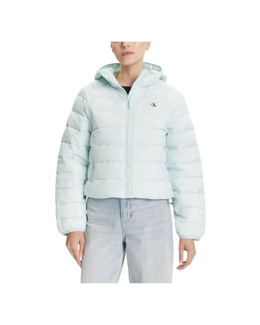 Calvin Klein Blue Down Jackets