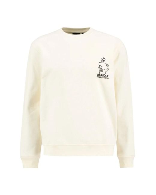 Barbour White Sweatshirts for men