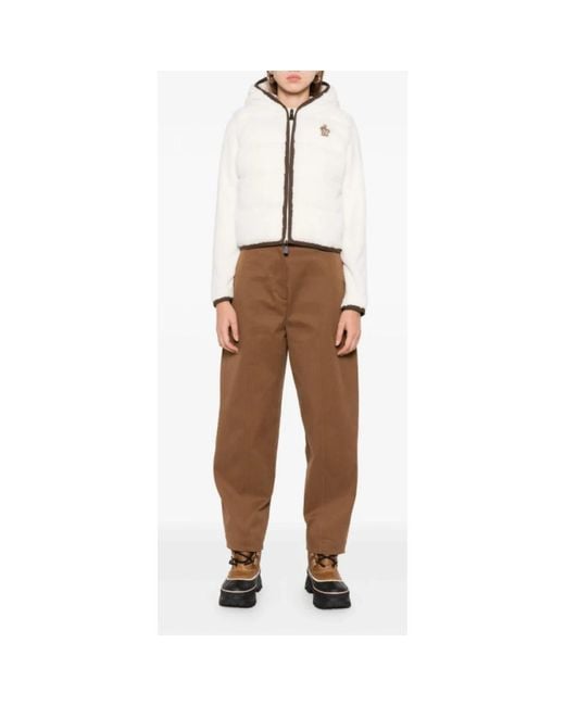 Moncler Brown Straight Trousers