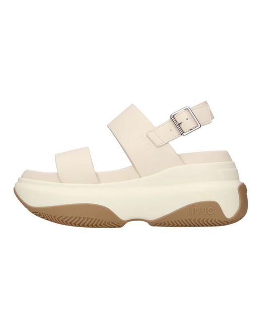 Liu Jo White Flat Sandals