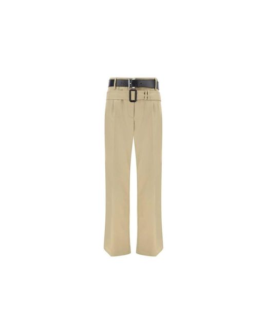Prada Natural Wide Trousers
