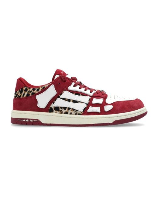 Amiri Sport schuhe leopard skel top in Red für Herren