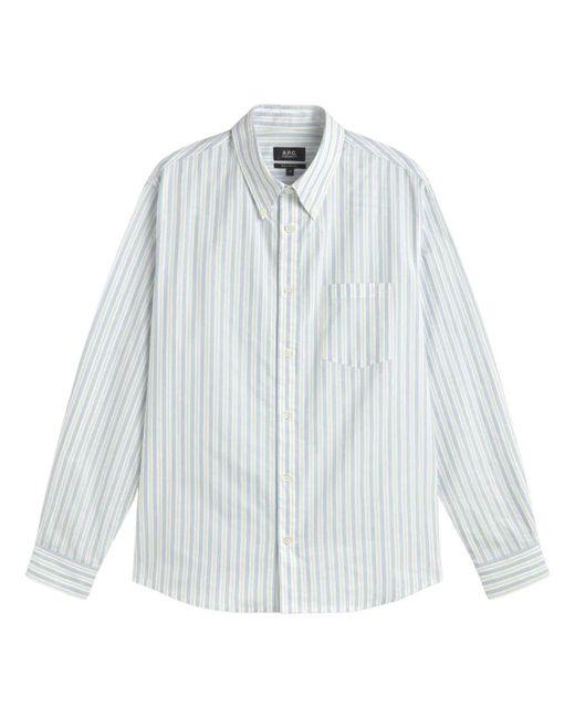 A.P.C. Besticktes Edouard Hemd in Blue für Herren