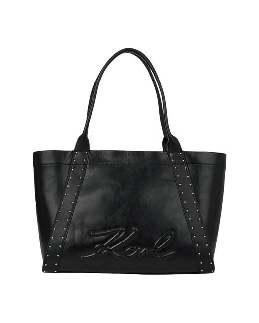 Karl Lagerfeld Black Shopping Bags