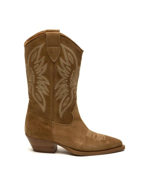 Alpe Brown Cowboy Boots