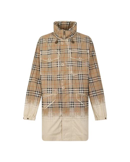 Burberry Natural Single-Breasted Coats for men