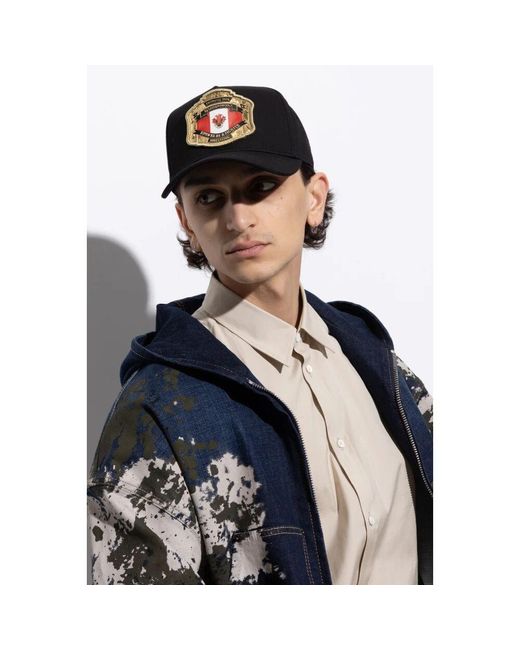 Caps di DSquared² in Black da Uomo