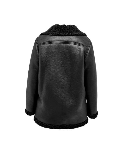 A.P.C. Black Leather Jackets