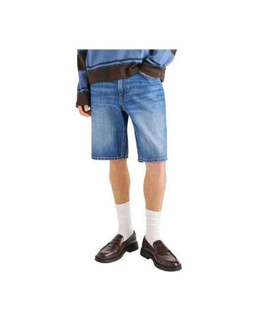 Pepe Jeans Blue Denim Shorts for men