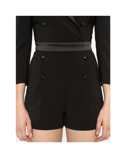 Elisabetta Franchi Black Playsuits