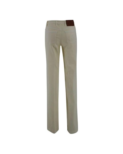 Etro Gray Straight Trousers