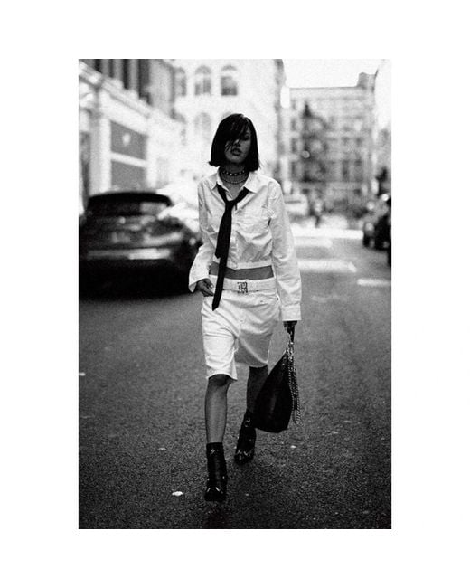 R13 White Denim Shorts