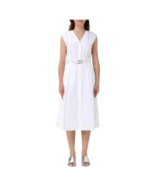 Midi Dresses Michael Kors de color White