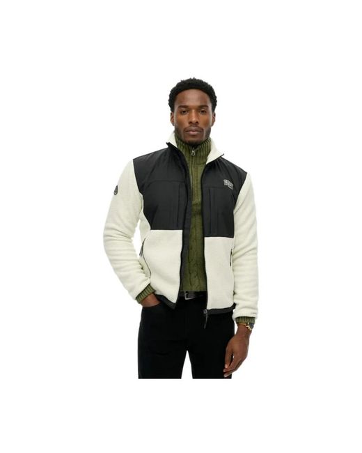 Superdry Hybrid Trekker Jacket in het Black voor heren