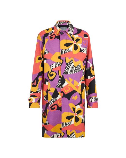 Moschino Pink Single-Breasted Coats for men