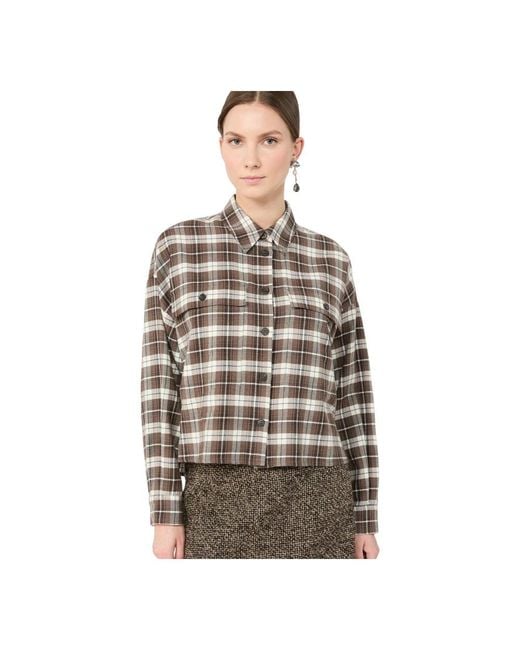 Weekend by Maxmara Brown Shirts