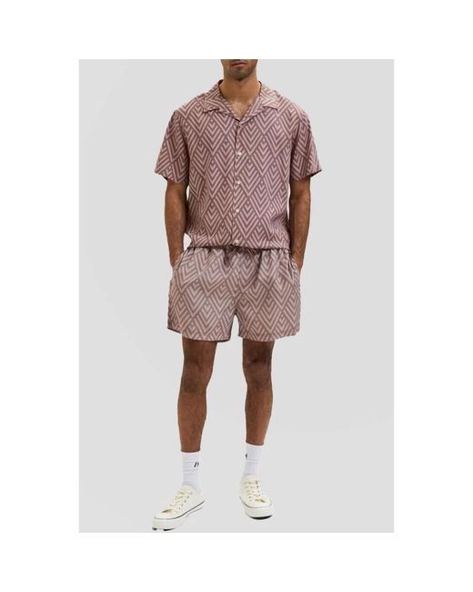 SELECTED Beachwear in het Purple voor heren