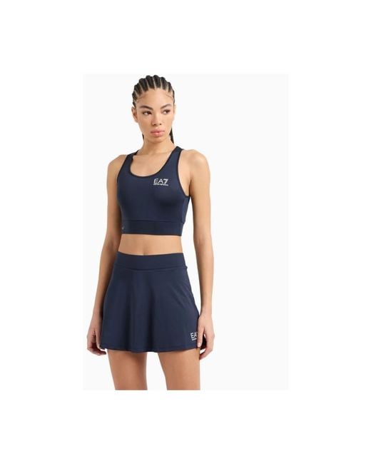 EA7 Rokken ,Blauw ,Polyester Short Skirt in het Blue