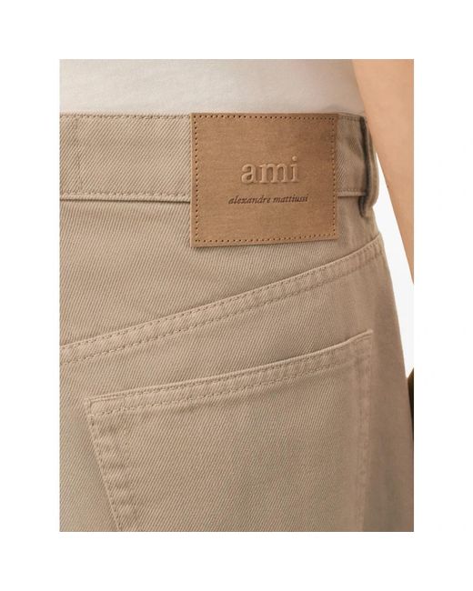 AMI Natural Straight Jeans for men